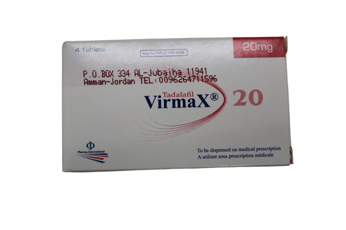 Tadalafil 20mg - Virmax 4's - Hospitech and Pharma Limited