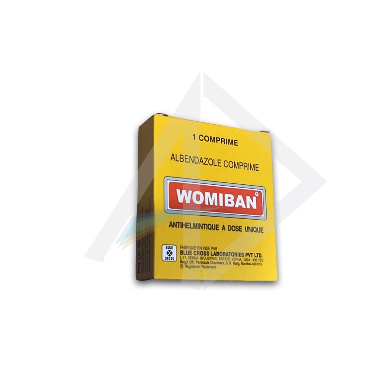 Albendazole 400mg Womiban Tablets - Hospitech and Pharma Limited
