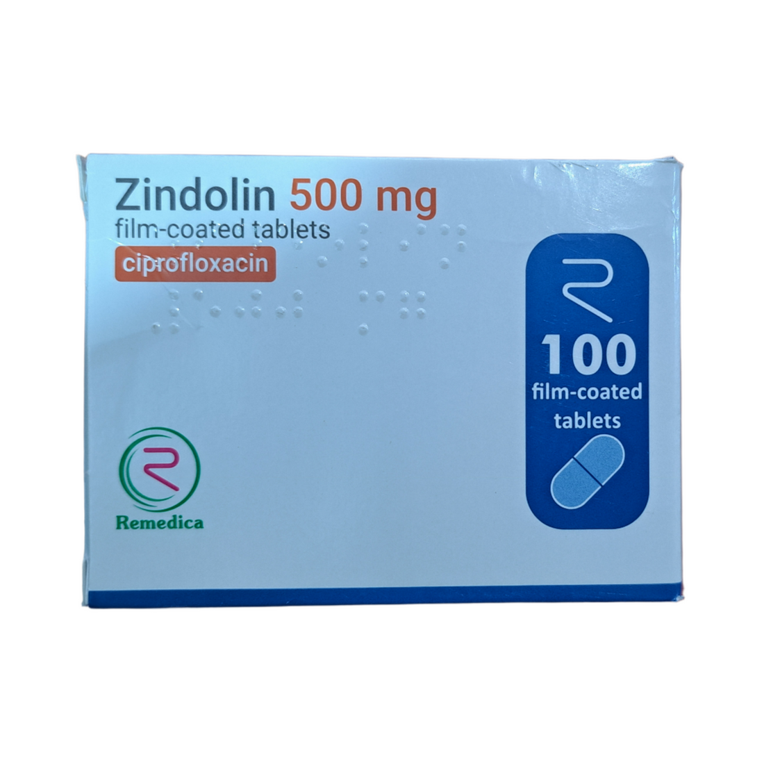 Ciprofloxacin - Zindolin 500mg - Hospitech and Pharma Limited