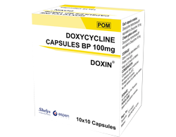 Doxycycline 100mg capsules-Doxin - Hospitech and Pharma Limited