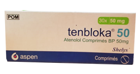 Atenolol 50mg - Tenbloka - Hospitech and Pharma Limited