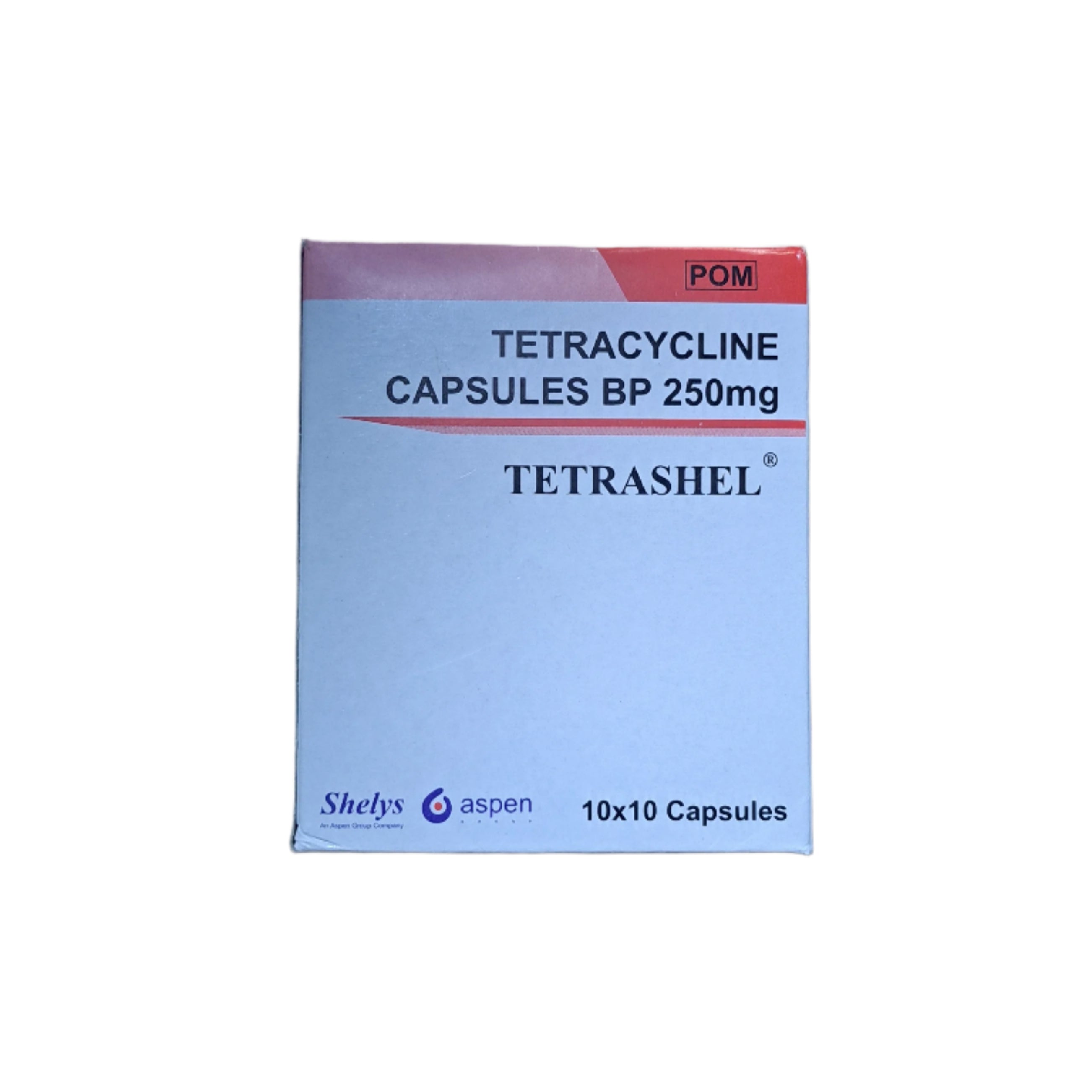 Tetracyline Capsules 250mg - Tetrashel 100's